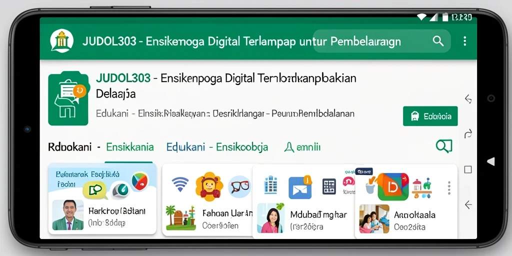 Antarmuka aplikasi JUDOL303 yang interaktif dan informatif.