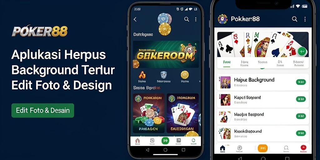 Antarmuka POKER88 yang intuitif dengan fungsi hapus background.