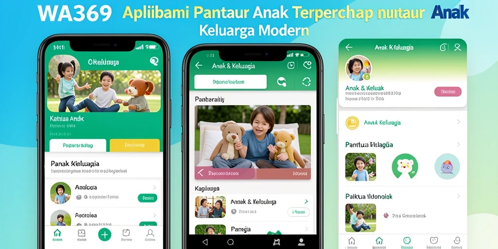 Antarmuka intuitif WA369 untuk memantau aktivitas anak.