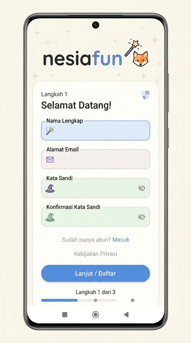 Cara Mudah Buat Akun Baru di nesiafun